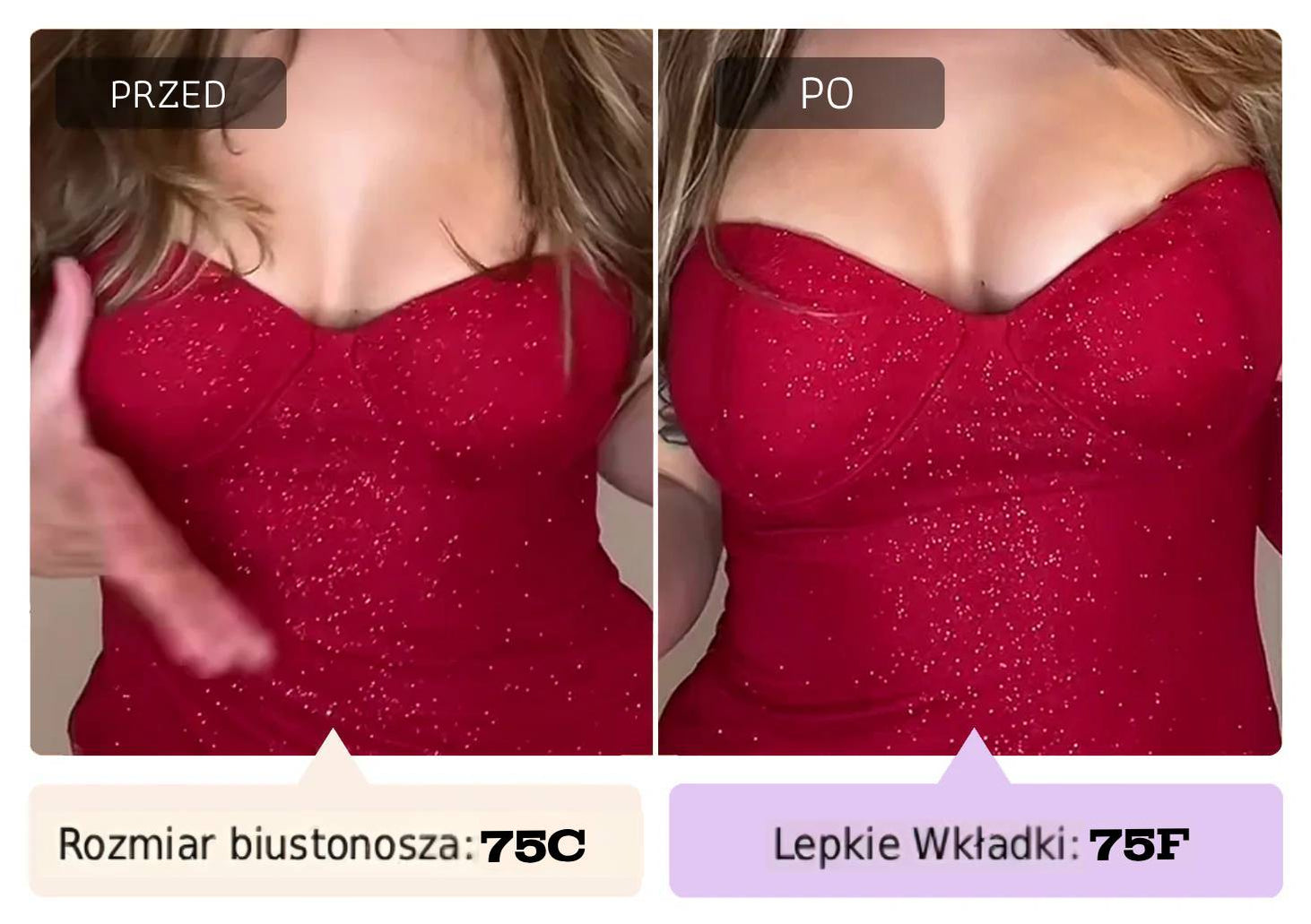 Bra insert result